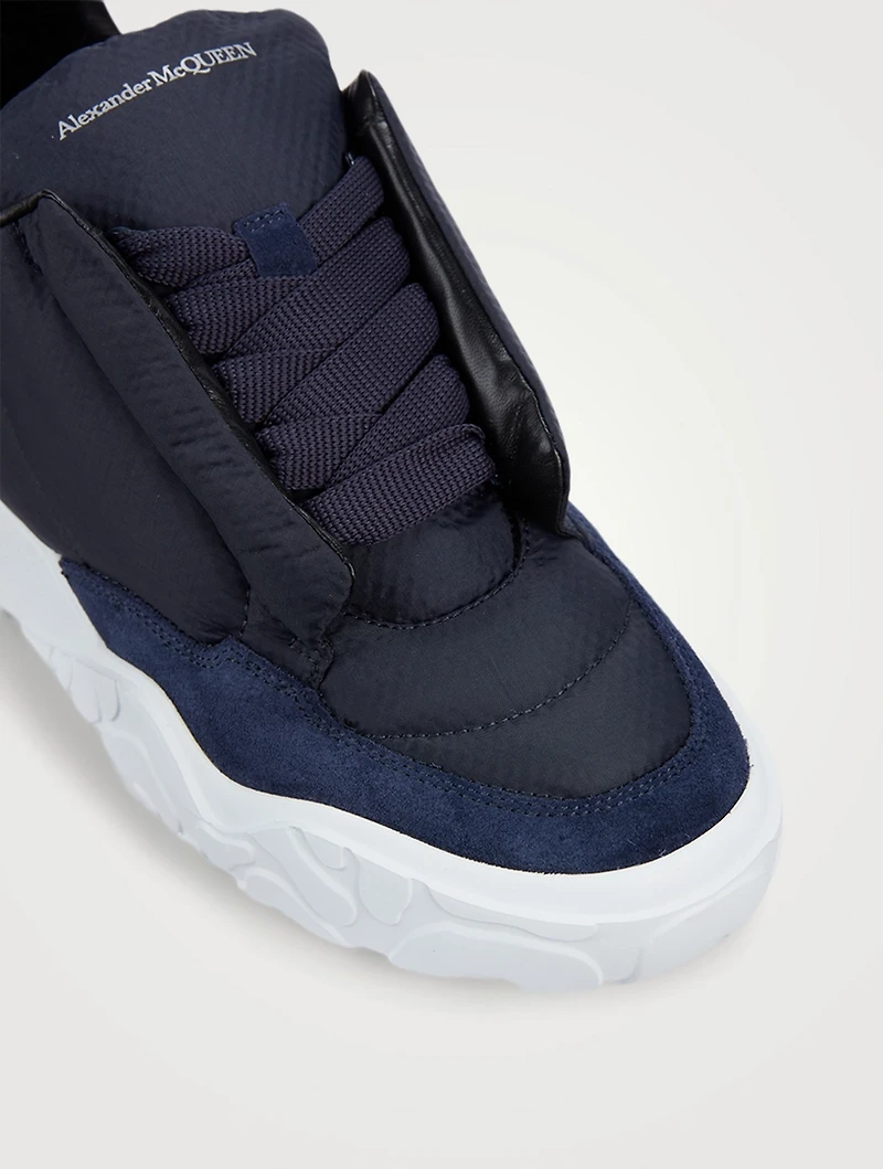 Puffy Nylon Court Sneakers
