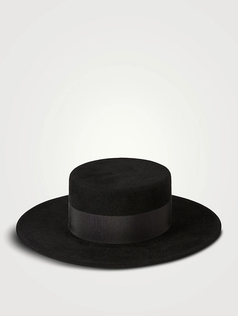 Felt Canotier Hat