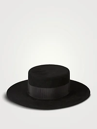 Felt Canotier Hat
