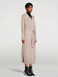 Joey Merino Wool Belted Midi Dress
