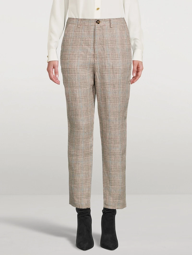 Axel Linen Cigarette Pants