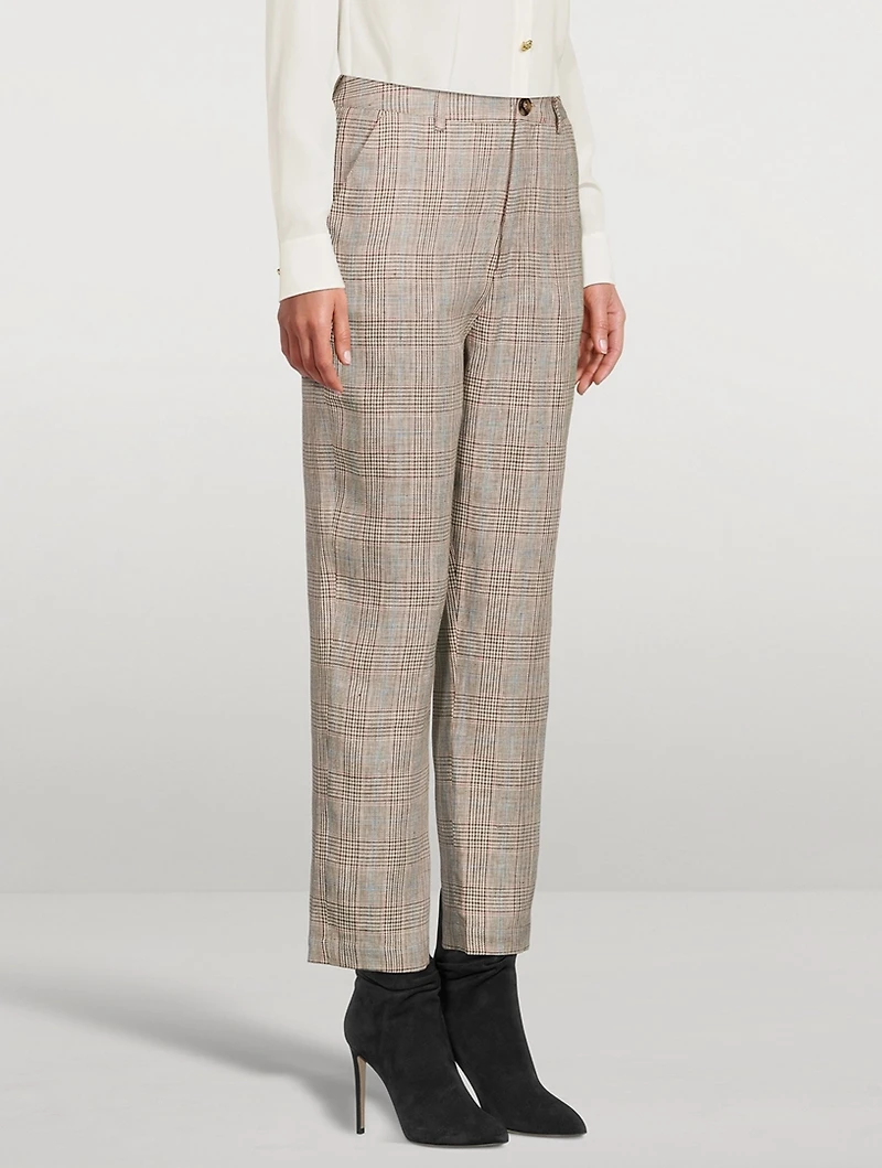 Axel Linen Cigarette Pants