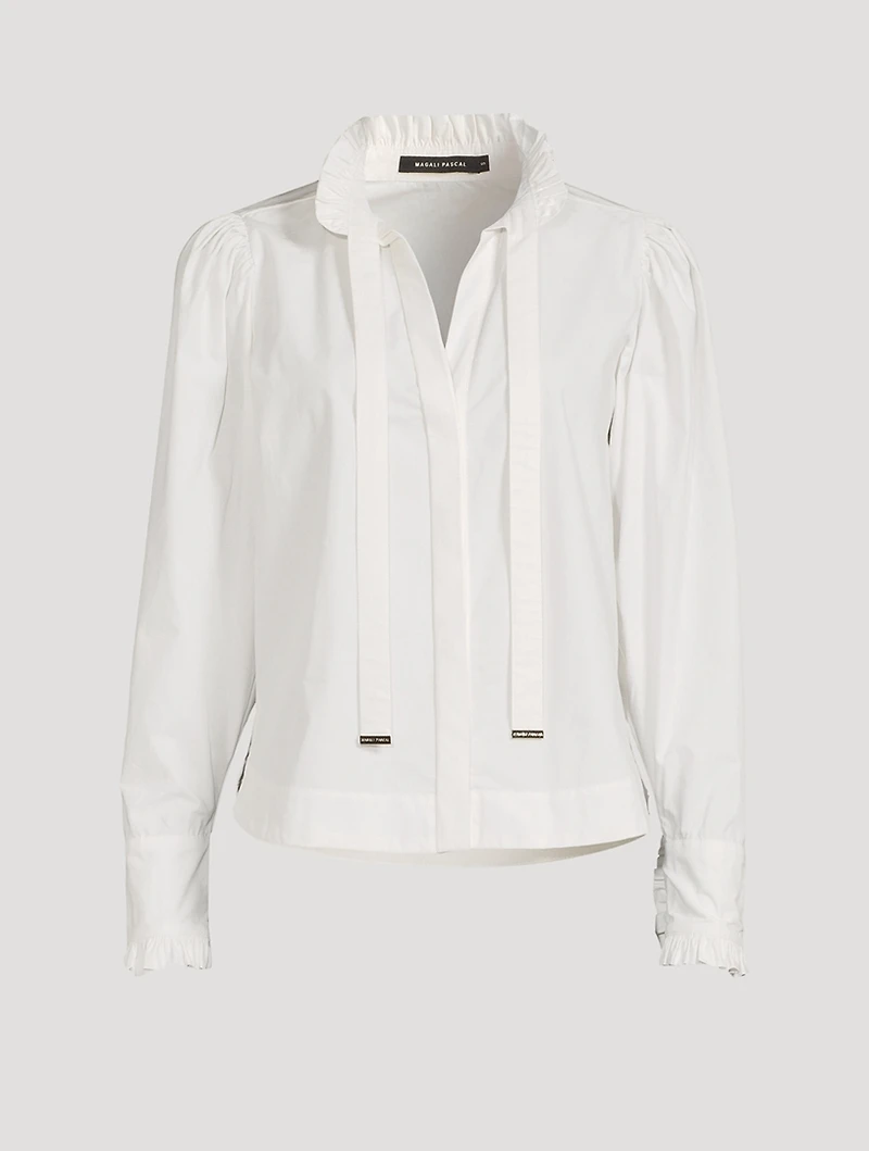 Odette Cotton V-Neck Shirt
