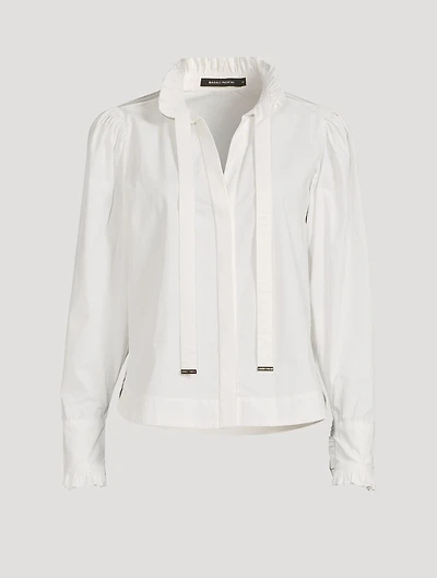 Odette Cotton V-Neck Shirt