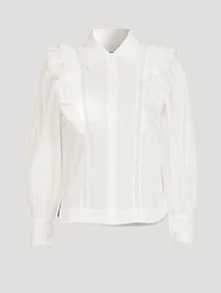 Jacky Organic Cotton Ruffle Shirt