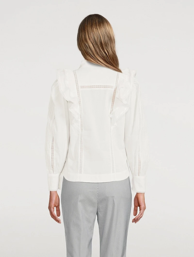 Jacky Organic Cotton Ruffle Shirt