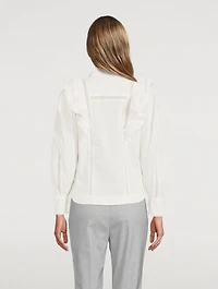 Jacky Organic Cotton Ruffle Shirt