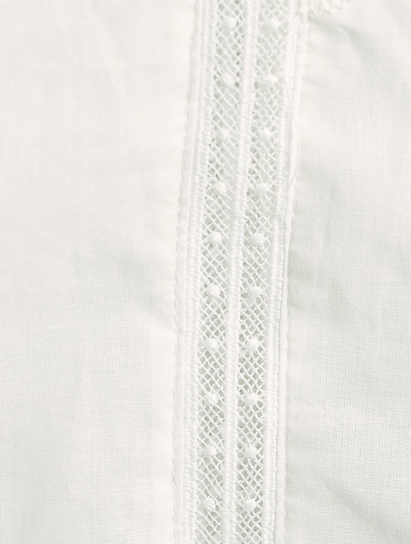 Jacky Organic Cotton Ruffle Shirt