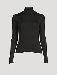 Ribbed Turtleneck Top