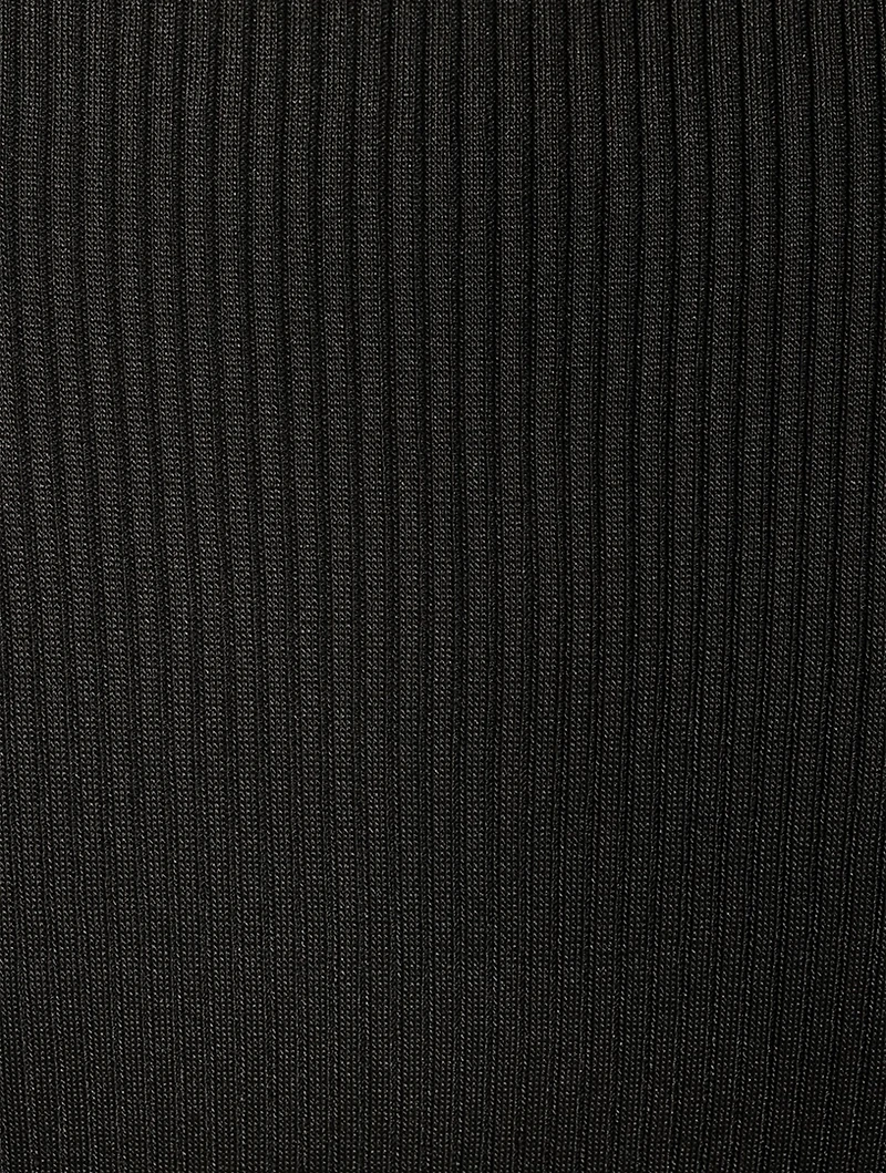 Ribbed Turtleneck Top