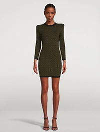 Monogram Jacquard Mini Dress