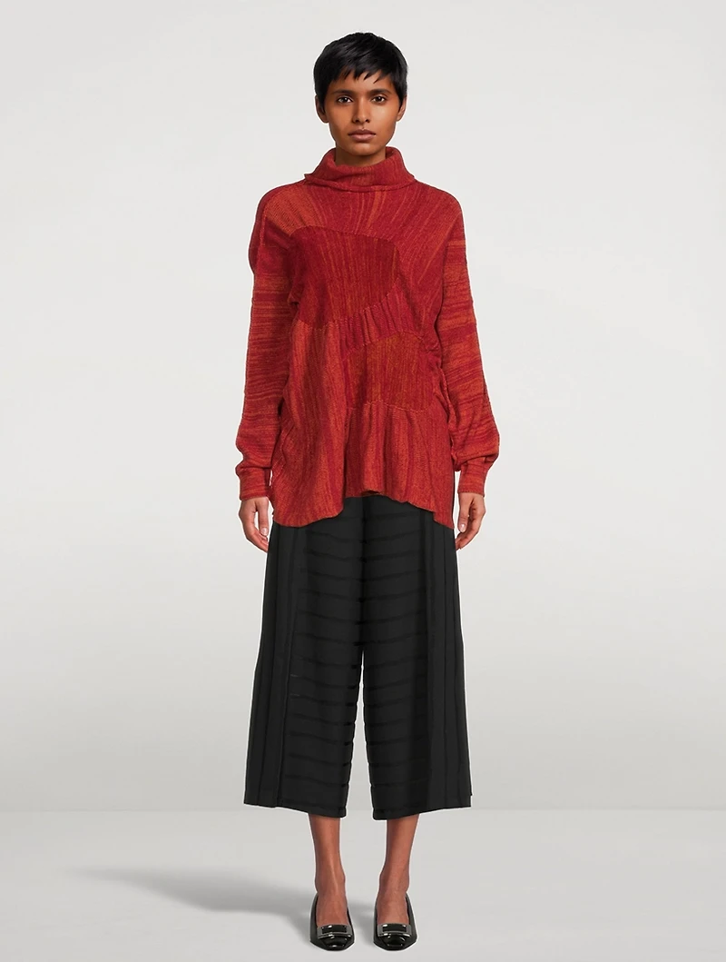 Clay Knit Turtleneck Top