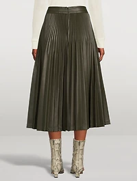 Sunburst Pleated Midi Skirt