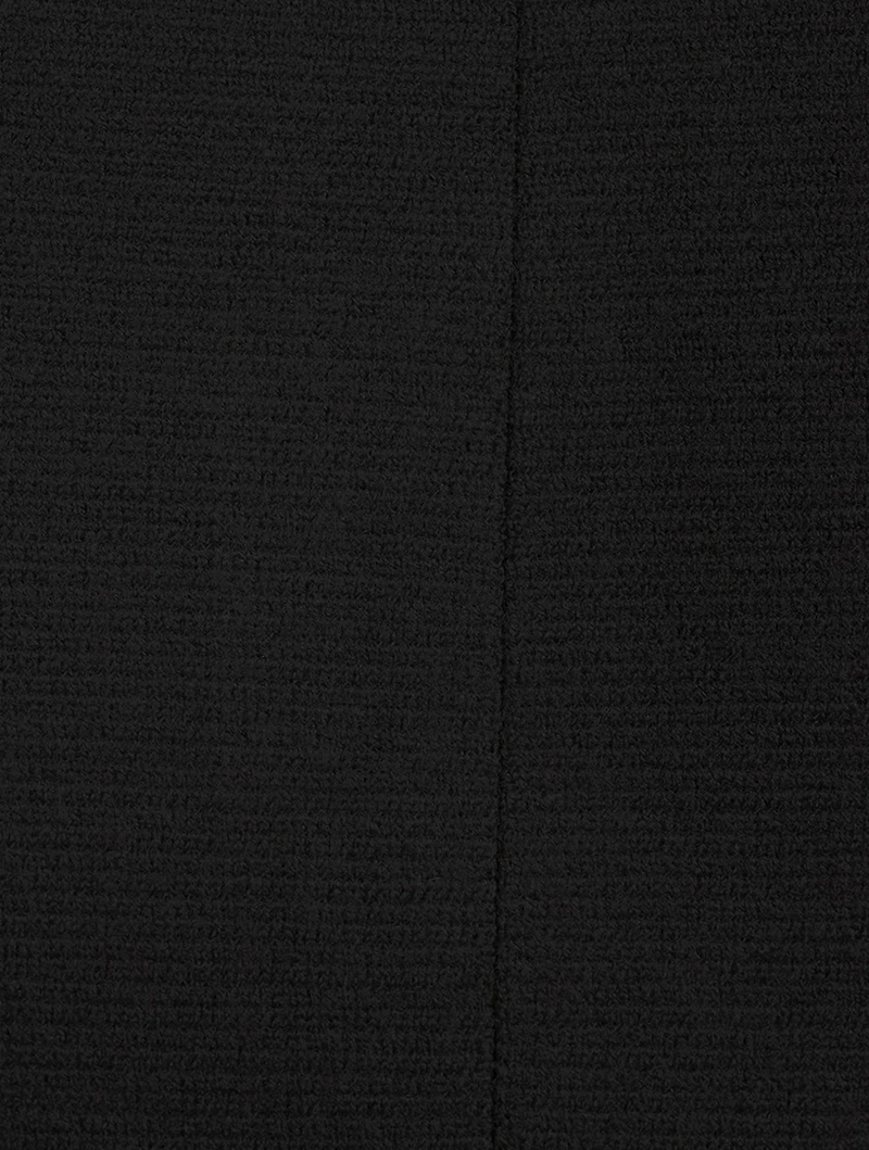 Tie-Cuff Knit Shirt Dress