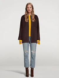 Merino Wool Sweater With Tie Cuffs