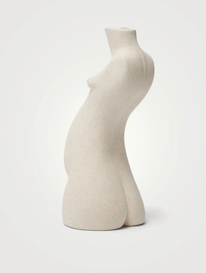 Short Tit For Tat Ceramic Candlestick