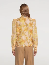 Tempo Scallop Blouse Floral Print