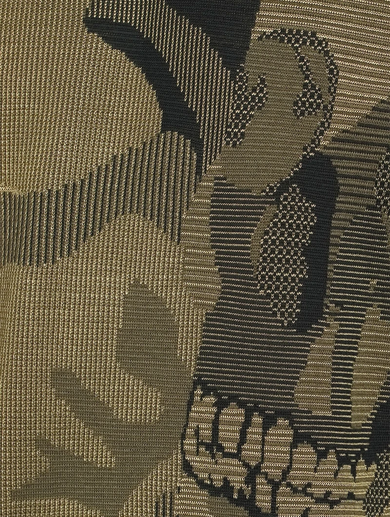Skull Camouflage Jacquard Sweater