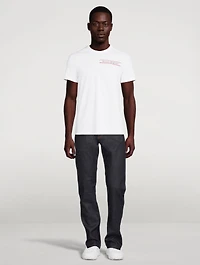 Contrast Stitch Straight-Leg Jeans