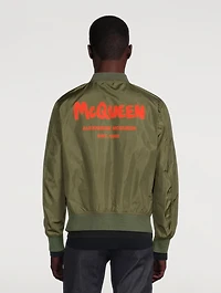 Graffiti Logo Bomber Jacket