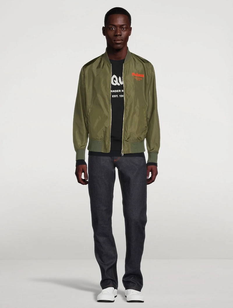 Graffiti Logo Bomber Jacket