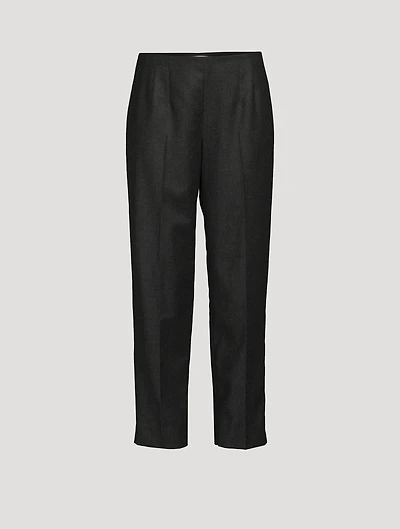 Tezza Virgin Wool Flannel Trousers