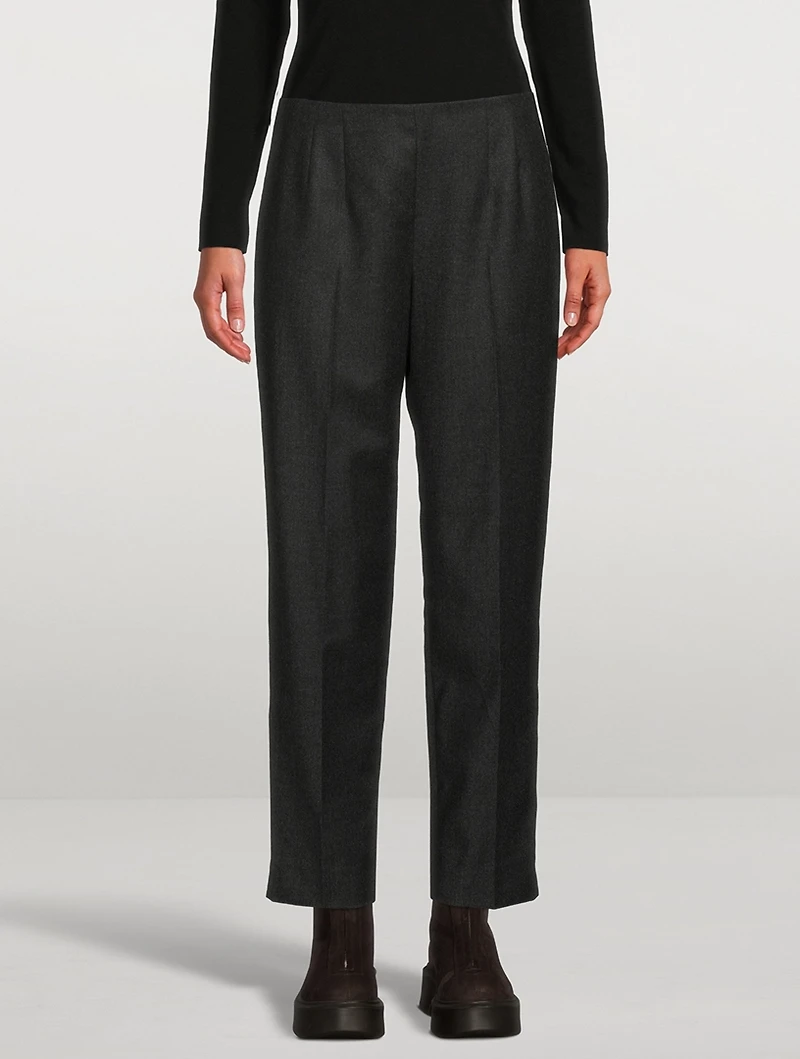 Tezza Virgin Wool Flannel Trousers