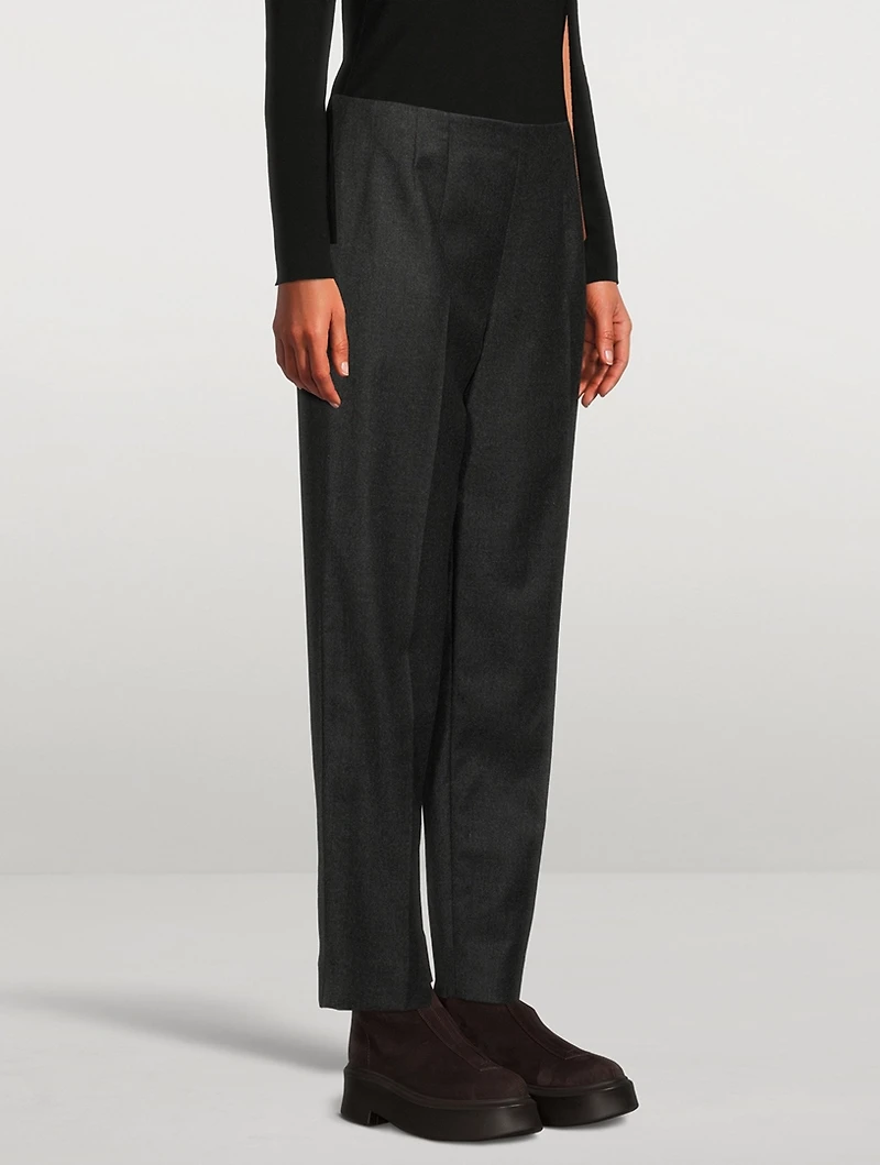 Tezza Virgin Wool Flannel Trousers