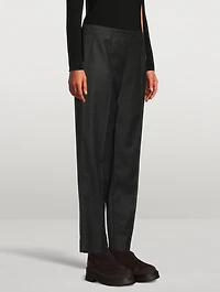 Tezza Virgin Wool Flannel Trousers