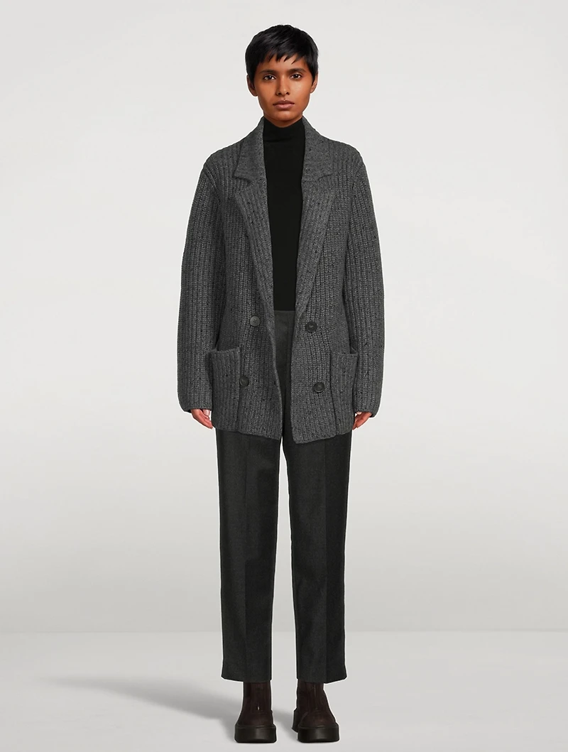 Tezza Virgin Wool Flannel Trousers