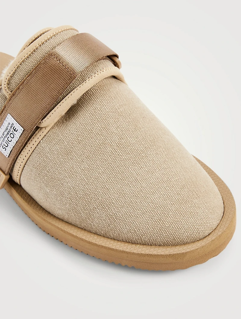 Daniel Ashram x SUICOKE Zavo Canvas Flat Mules
