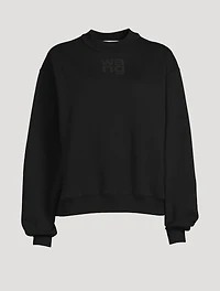 Terry Crewneck Sweatshirt With Puff Paint Logo