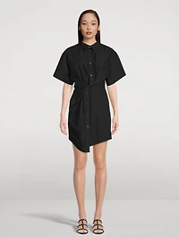 Twisted Placket Mini Dress
