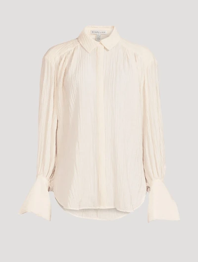 Mila Relaxed Balloon-Sleeve Shirt