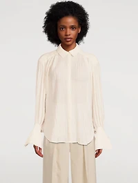 Mila Relaxed Balloon-Sleeve Shirt
