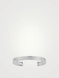 23g Polished Sterling Silver Vertical Guilloché Bracelet