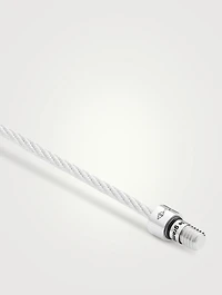 9g Cable Bracelet With Vertical Guilloché Clasp
