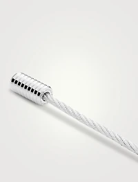 9g Cable Bracelet With Vertical Guilloché Clasp