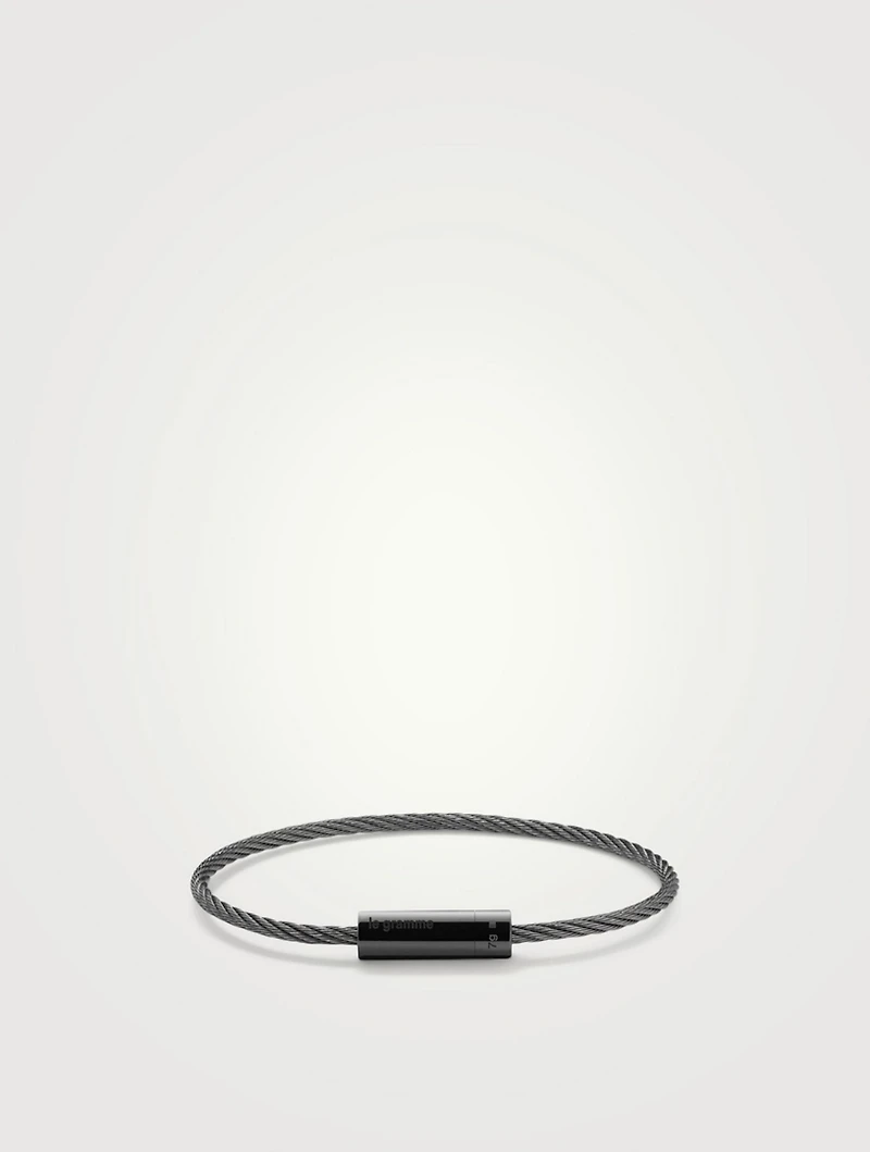 7g Polished Ceramic Cable Bracelet