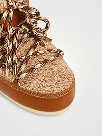 Chloé x Moon Boot Knit And Leather Boots