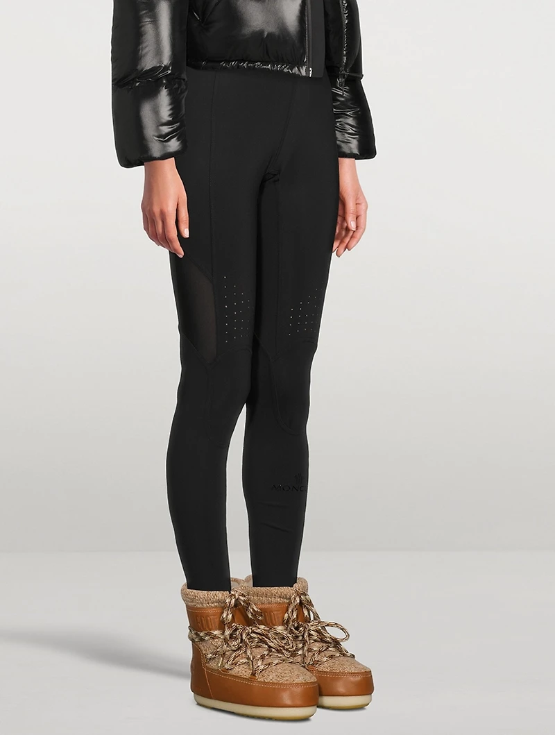 Chloé x Moon Boot Knit And Leather Boots