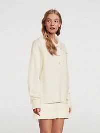 Hailey Cotton And Wool Polo Sweater