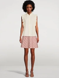Keira Wool-Blend Mini Skirt