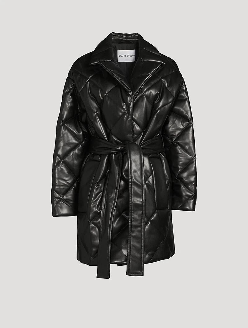 Maxim Faux Leather Padded Jacket