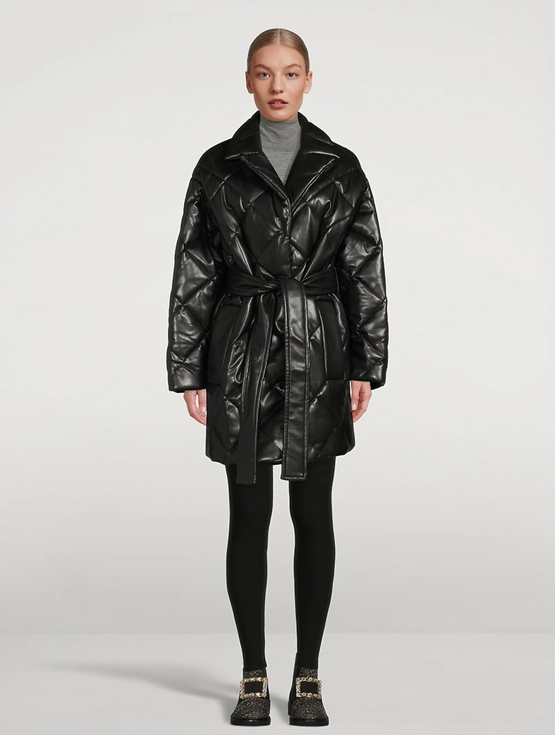 Maxim Faux Leather Padded Jacket