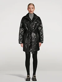 Maxim Faux Leather Padded Jacket