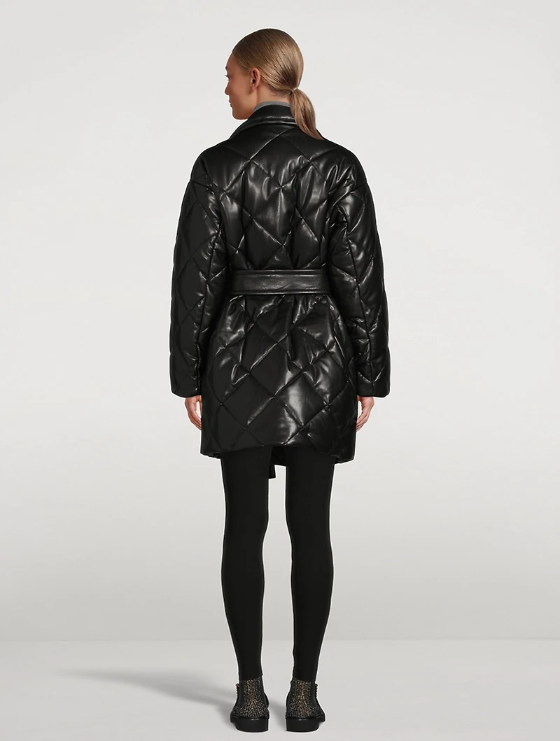 Maxim Faux Leather Padded Jacket
