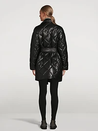Maxim Faux Leather Padded Jacket