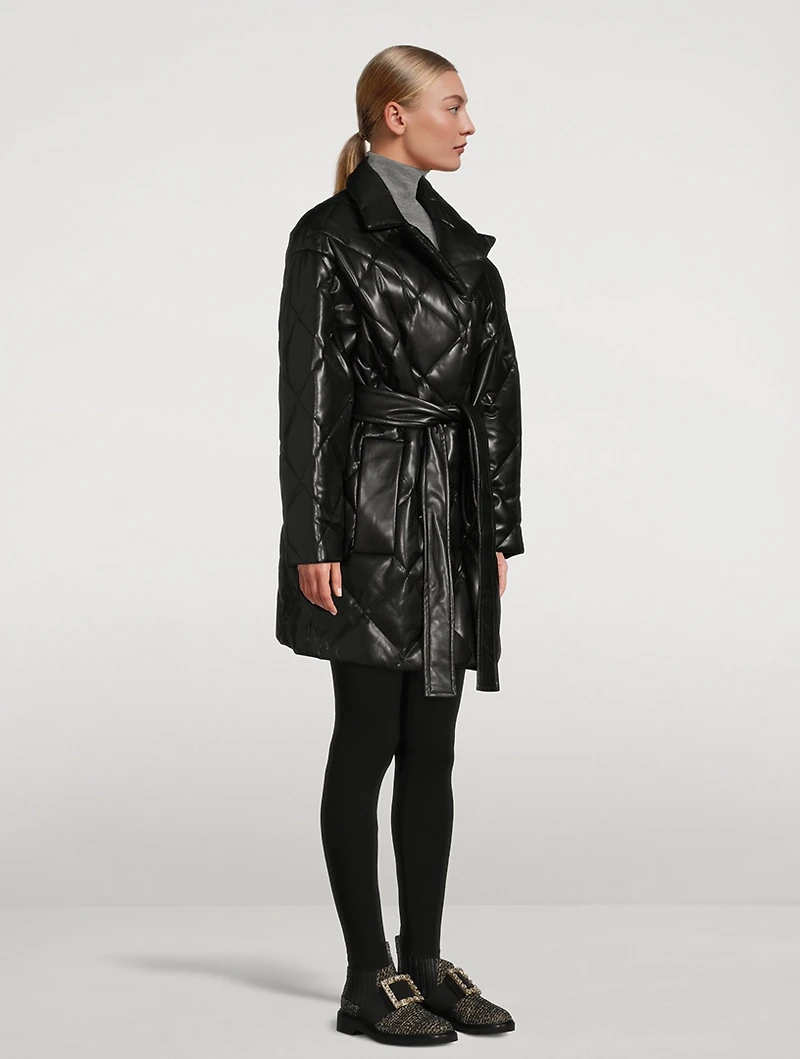 Maxim Faux Leather Padded Jacket