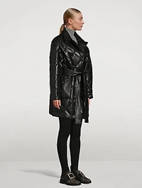 Maxim Faux Leather Padded Jacket